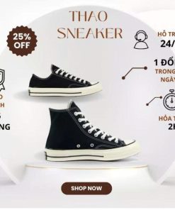 Giày Thể Thao CV Taylor 1970s, Giày Sneaker CV 1970s Cổ Cao Thấp Full Box (CÓ HỖ TRỢ ĐỔI SIZE)