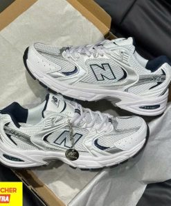 Giày thể thao NB 530 Retro Running White Silver Navy.
