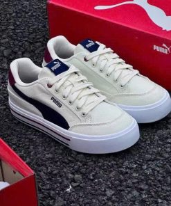 Giày Thể Thao PM Court Classic Vulcanized Formstrip (Vulc FS) Màu Kem Vải Canvas Clever Man Store